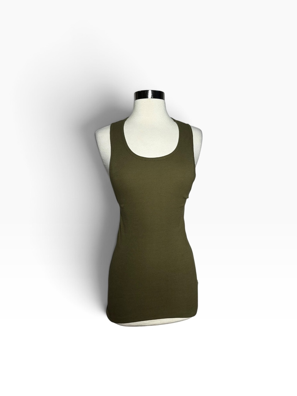 YoungLA 340 Wife Lovers Ribbed Athletic Tank Top Olive Green Men's Size L